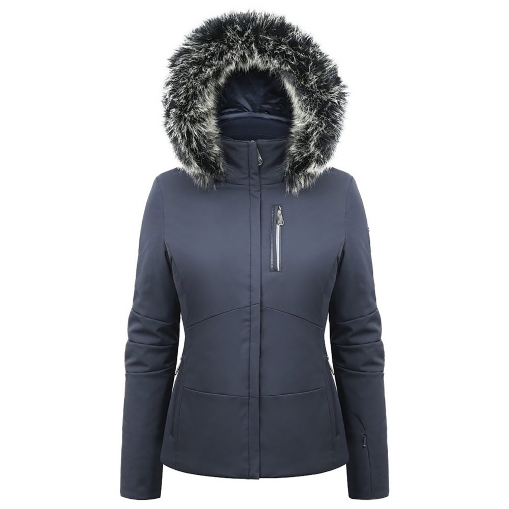 Poivre Blanc Faux Fur Stretch Womens Insulated Ski Jacket 2019