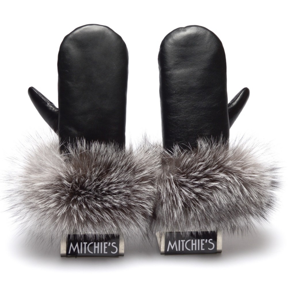 womens leather mittens