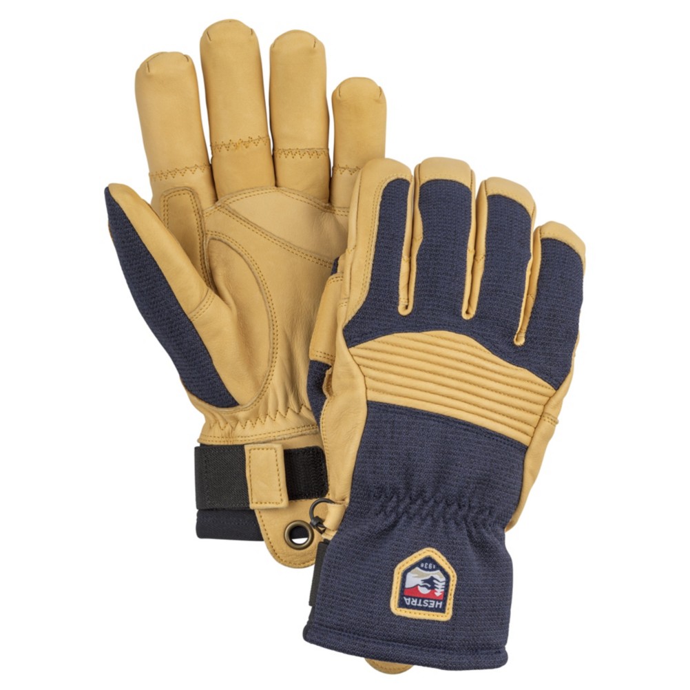 mens navy ski gloves