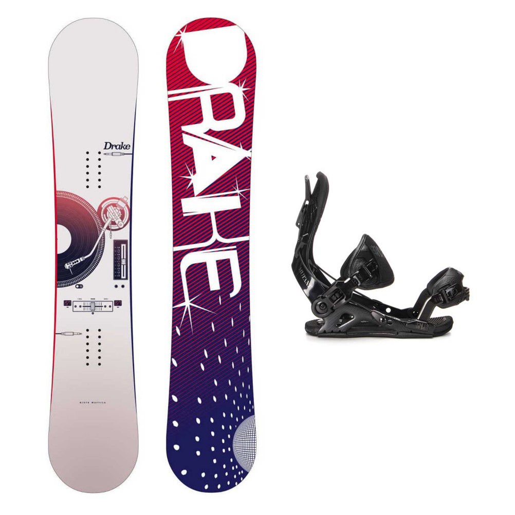 snowboard and bindings package