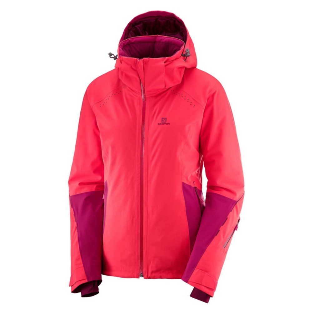 salomon red ski jacket