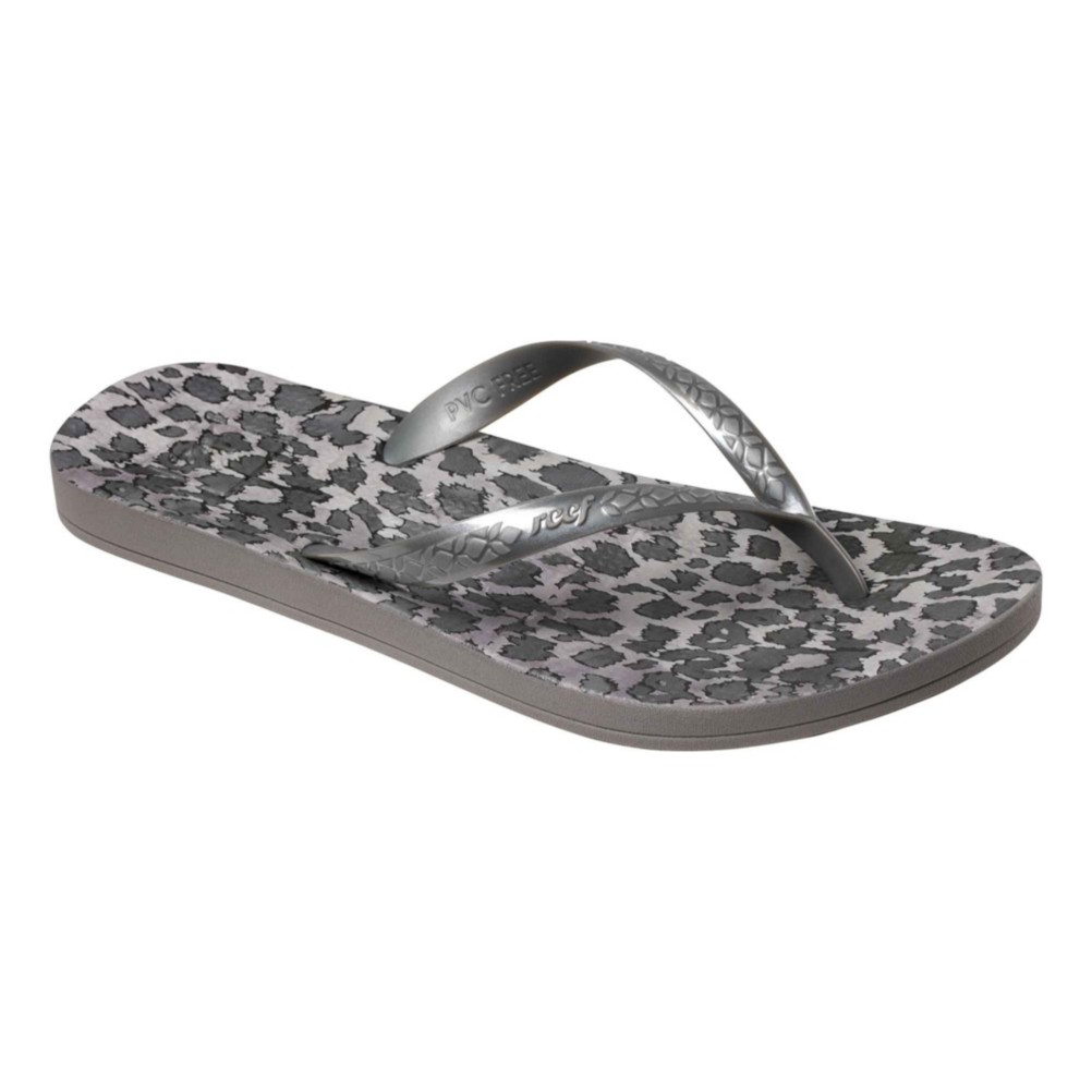 reef leopard print flip flops