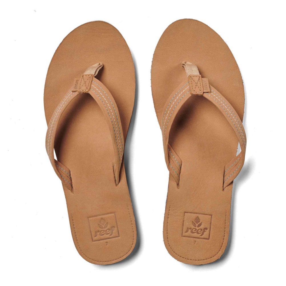reef leather sandals womens