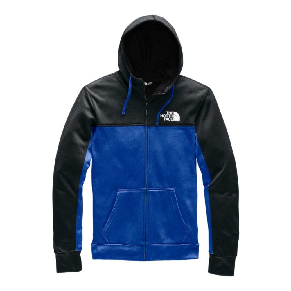 north face black zip hoodie