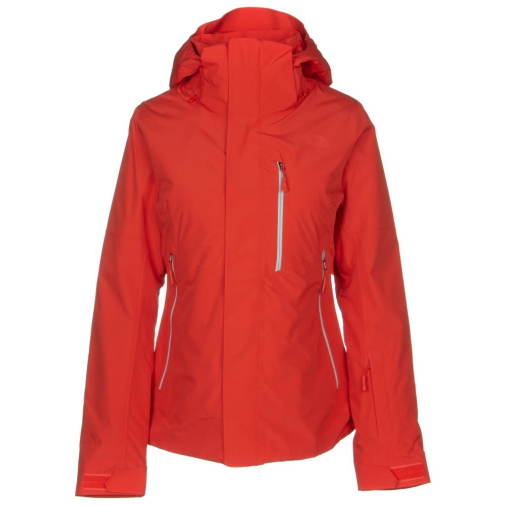 red north face coat womens