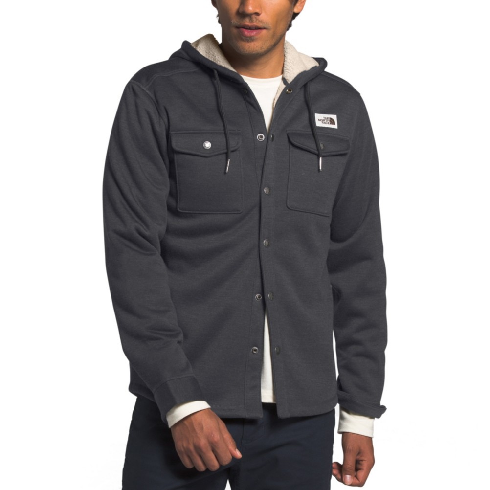 north face men's sherpa patrol snap up hoodie