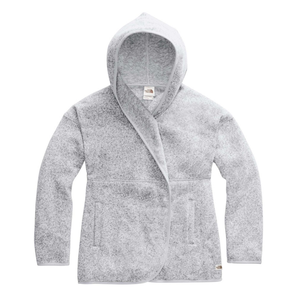 north face crescent fleece hooded wrap