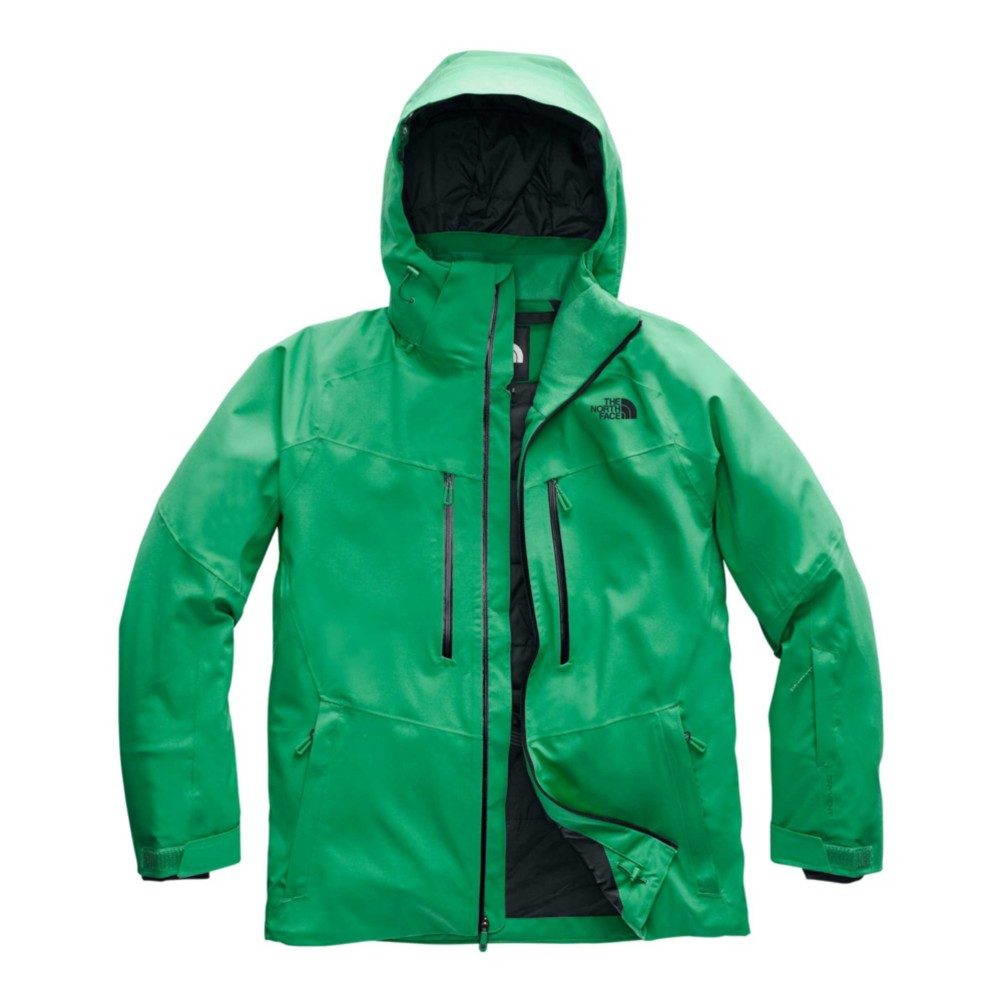 green north face jacket mens