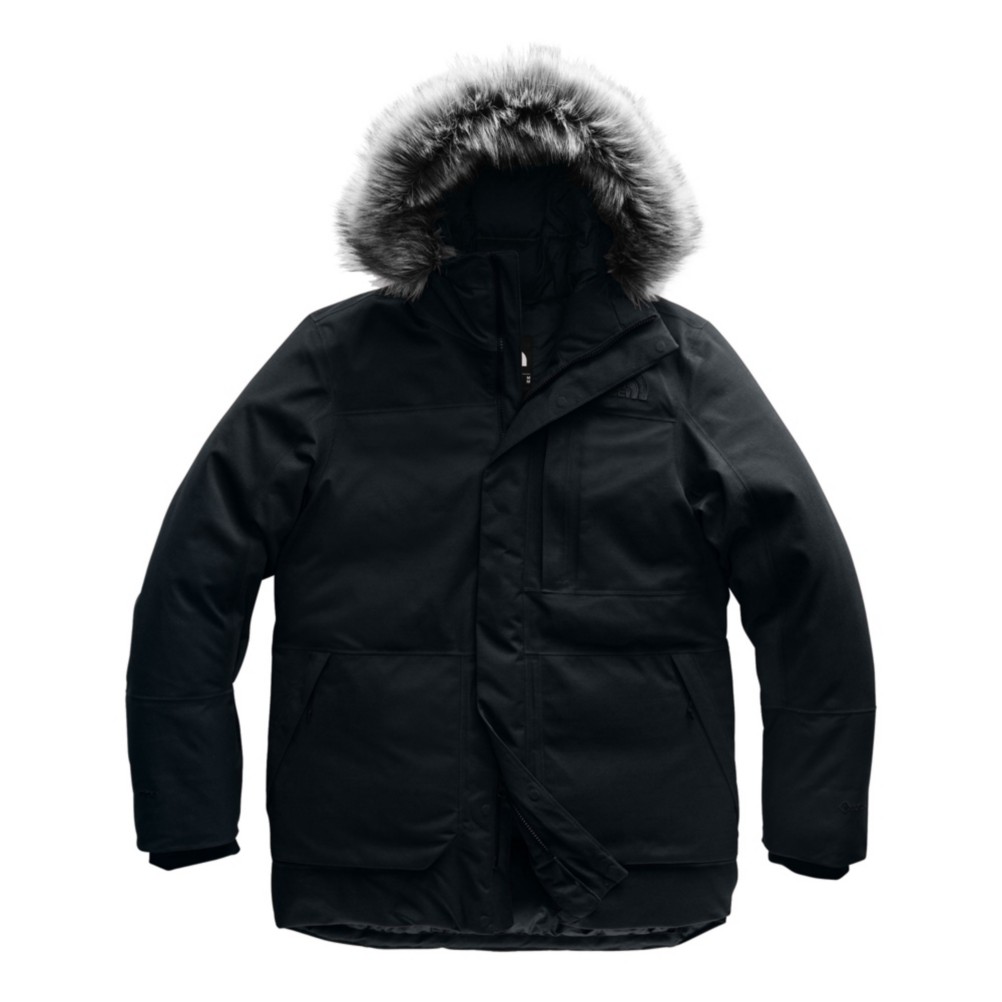 mens north face jacket with fur hood