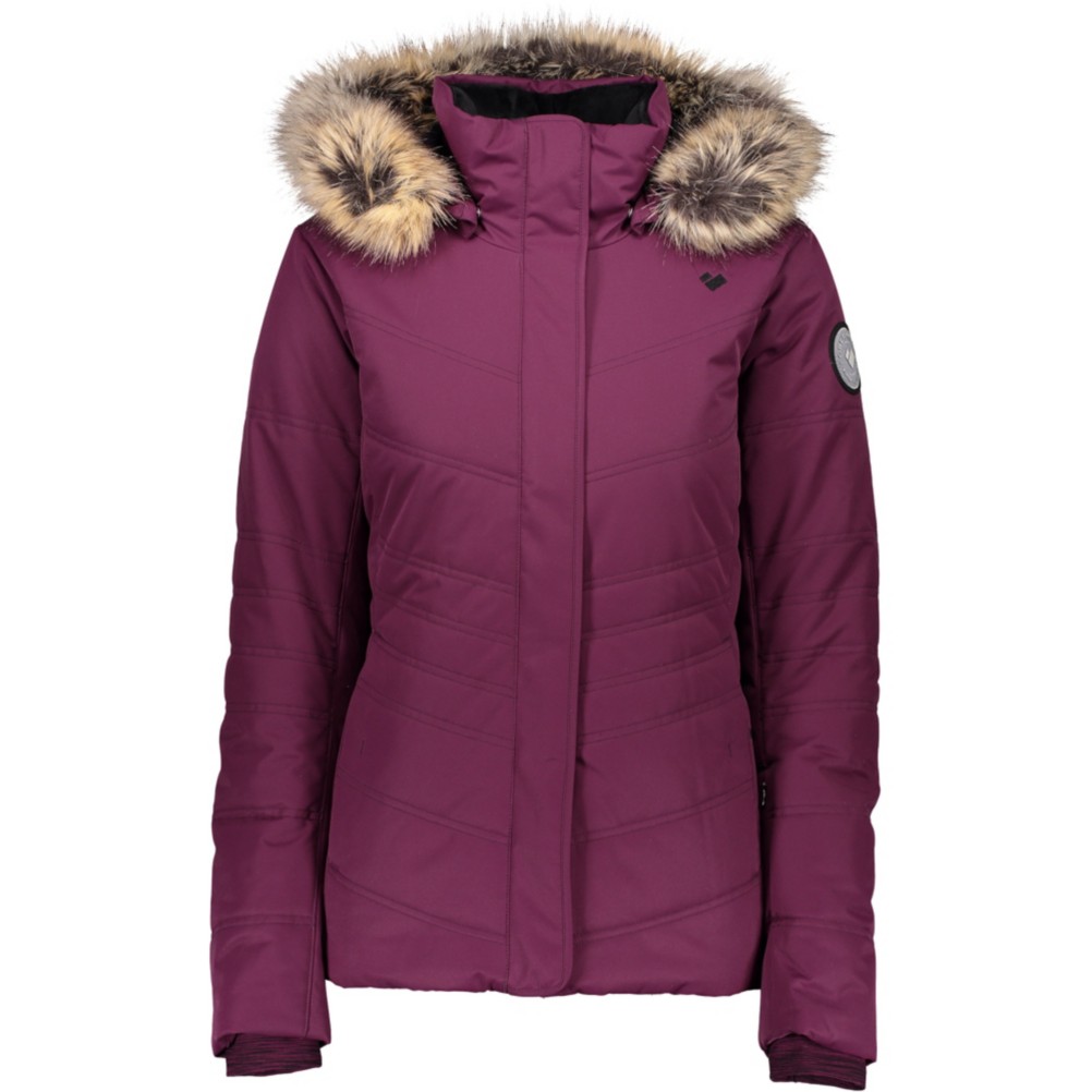 womens ski parka fur hood