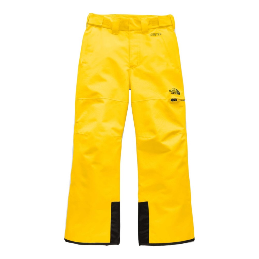 north face yellow ski pants