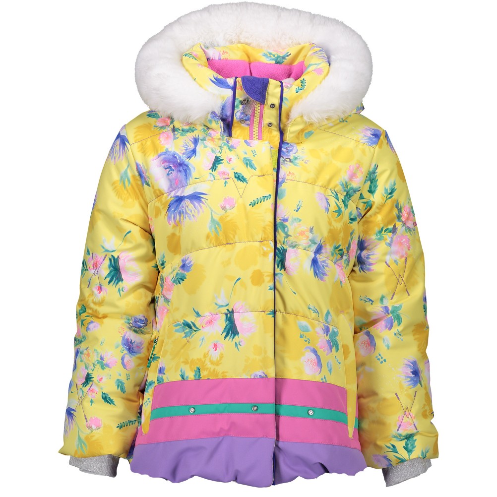 girls white ski jacket