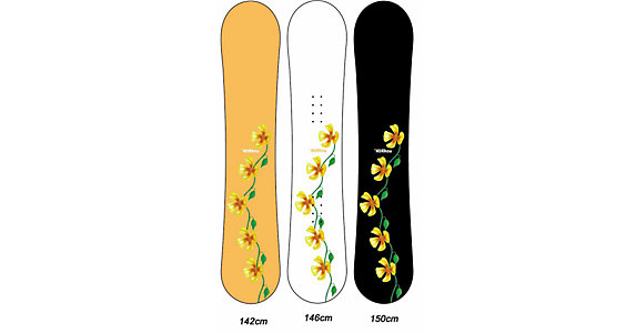 Morrow 2003 Morrow Wildflower 150cm Black Womens Snowboard