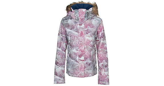 roxy white ski jacket