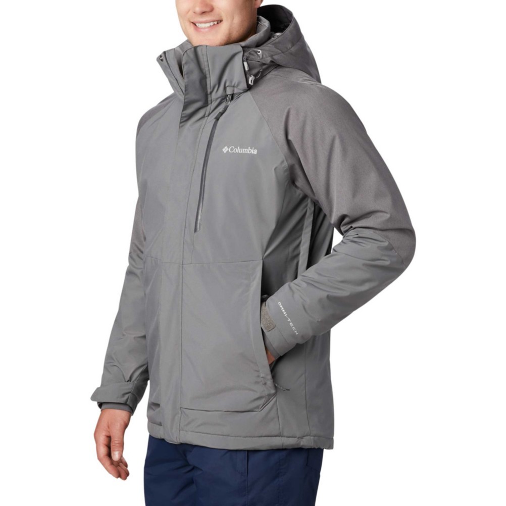 grey columbia jacket men's