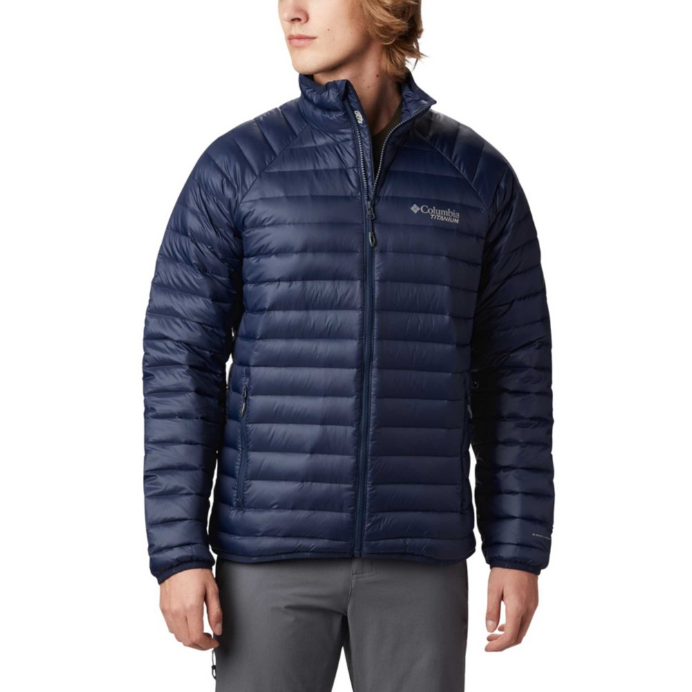 navy blue columbia jacket