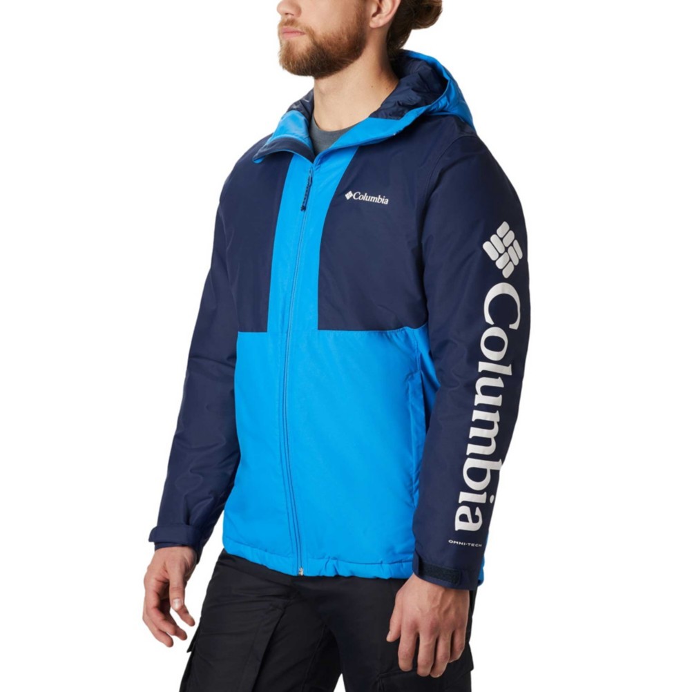 blue columbia jacket men's