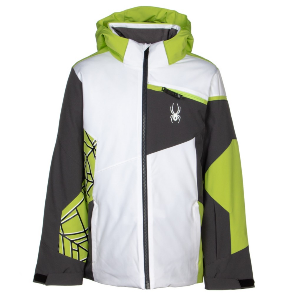 spyder white ski jacket