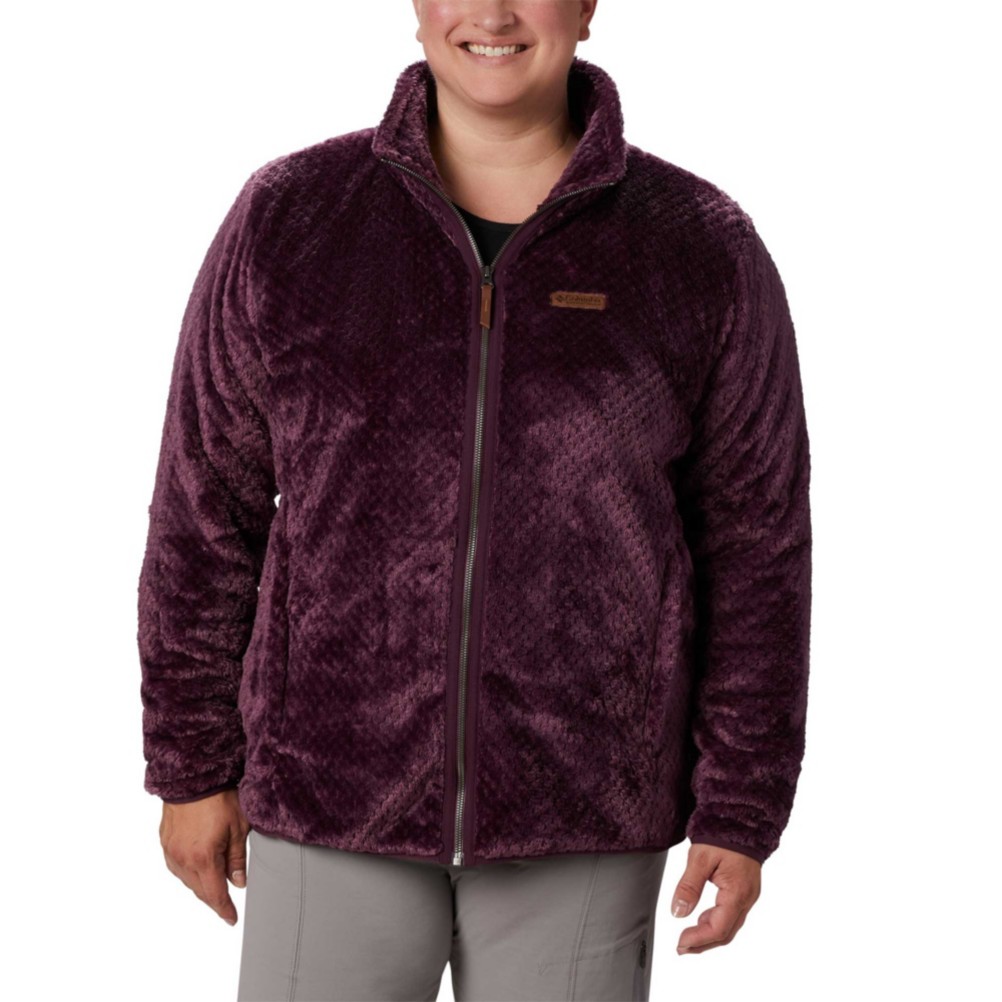 columbia fire side sherpa full zip jacket women's plus sizes