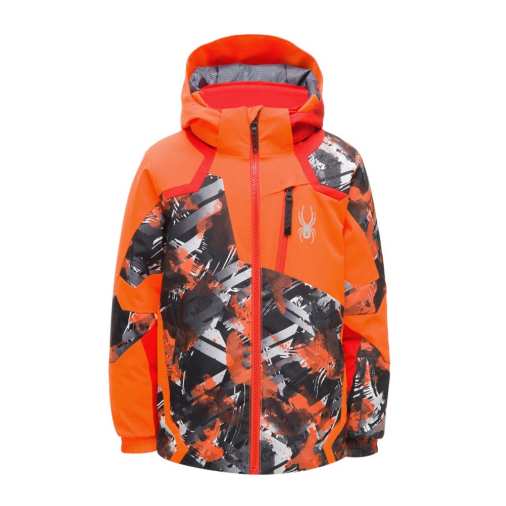 orange spyder jacket