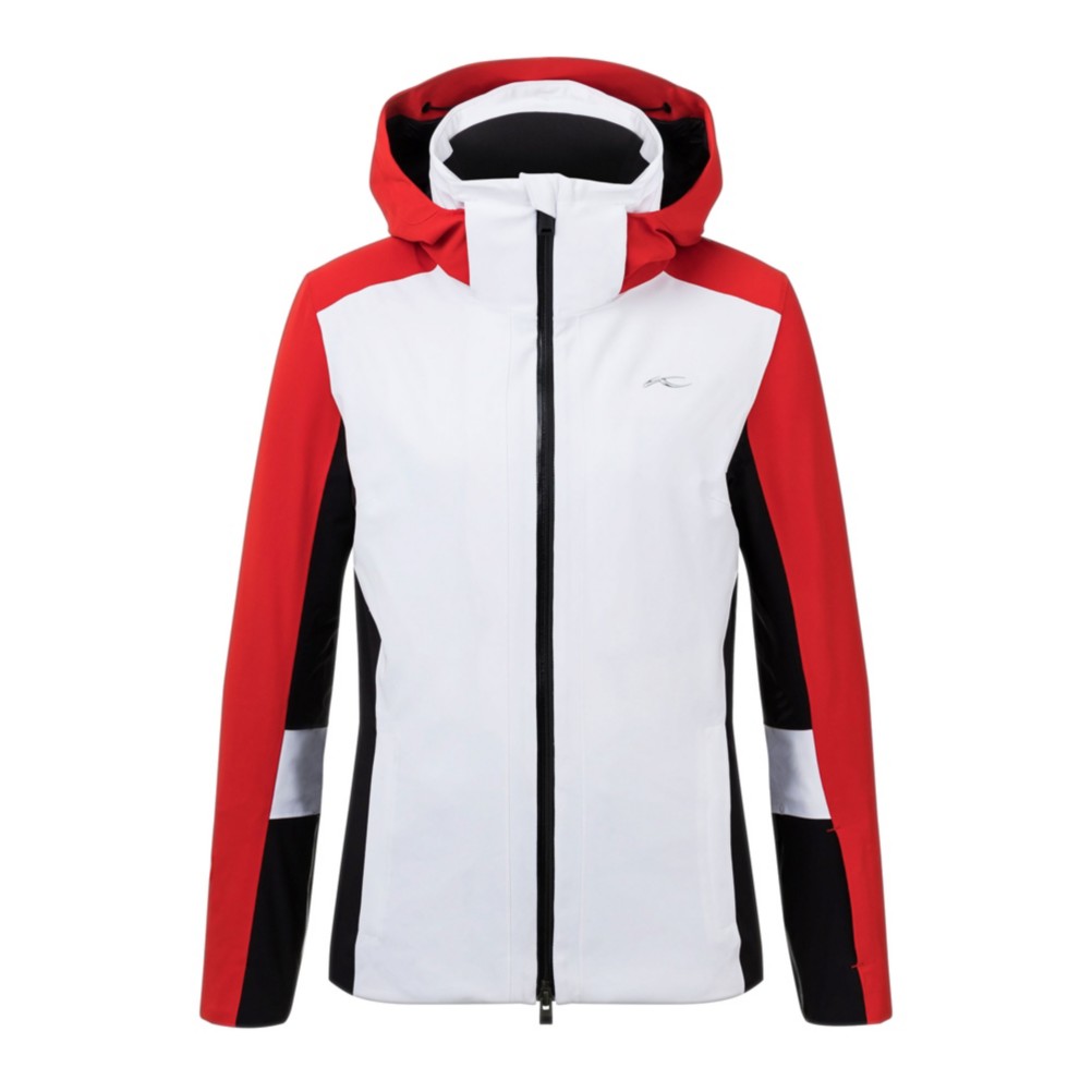 red ski jacket womens fur hood