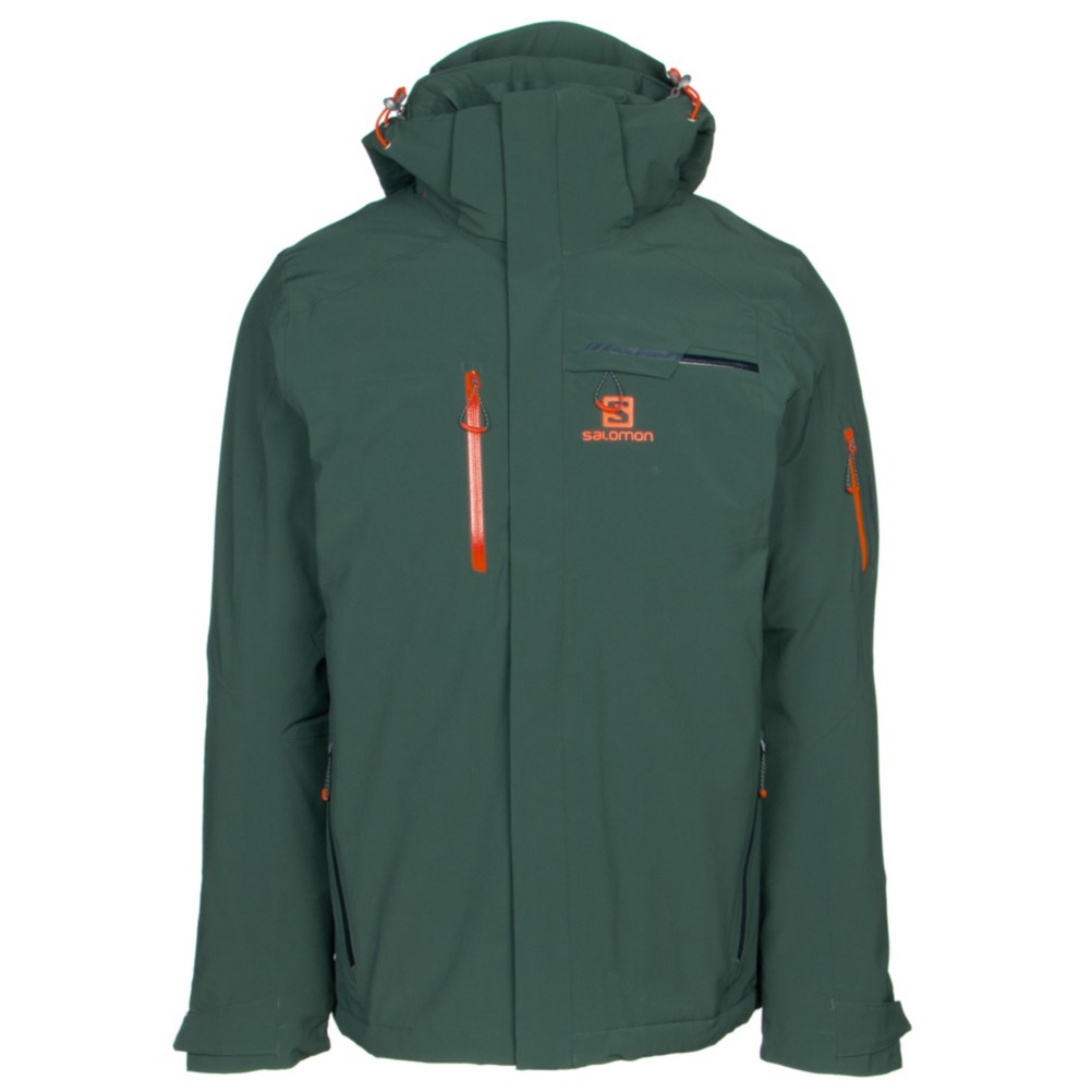 salomon green ski jacket
