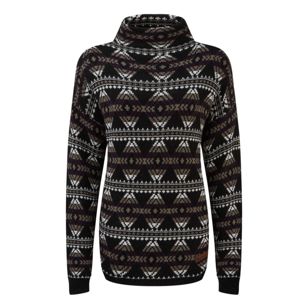 black sherpa pullover women's