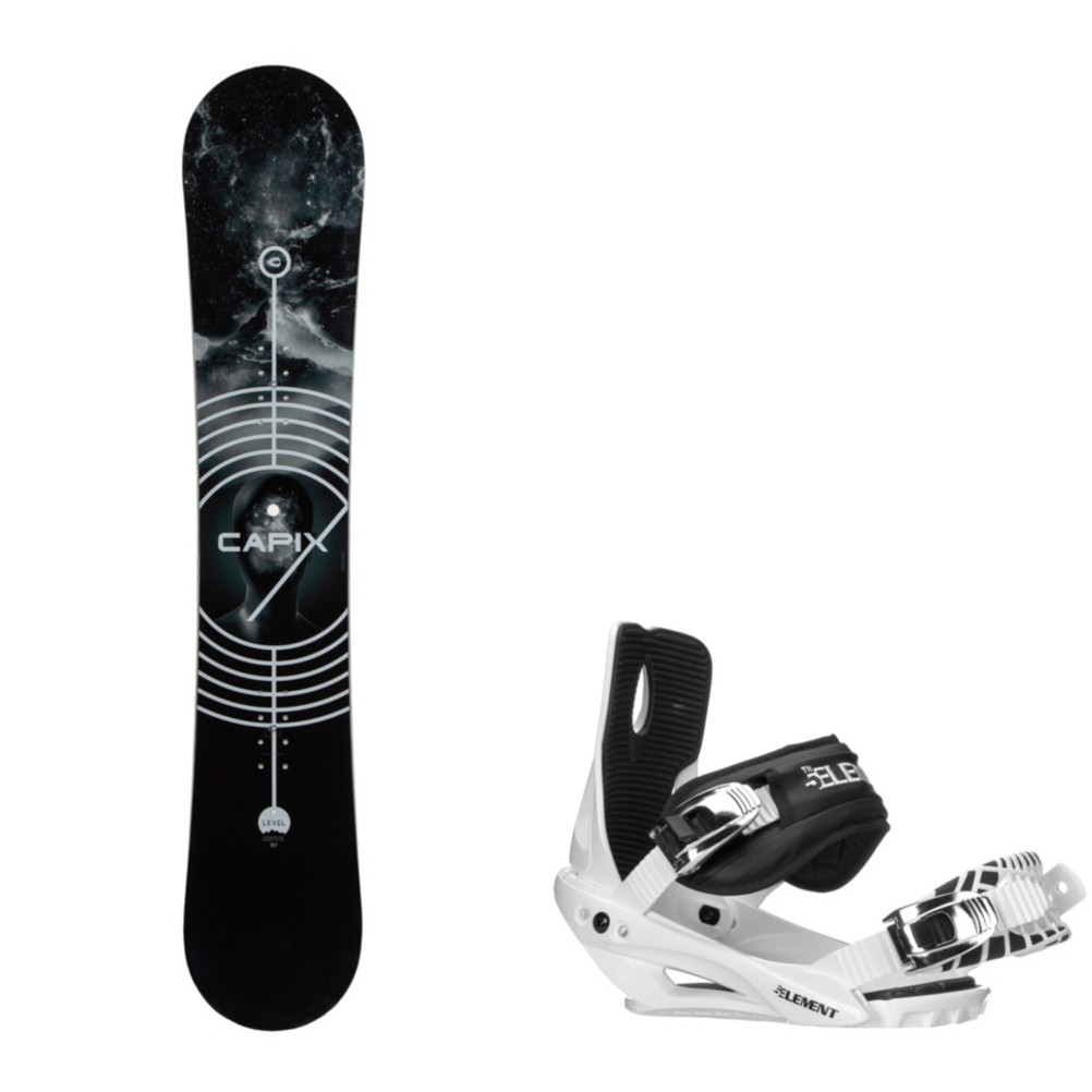 snowboard board and binding packages