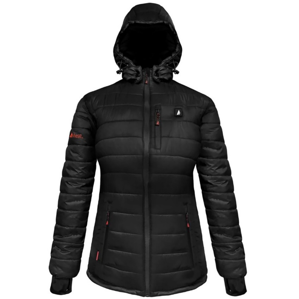 white puffer ski jacket