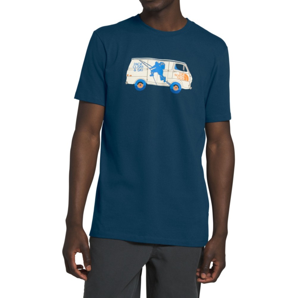 mens blue north face t shirt