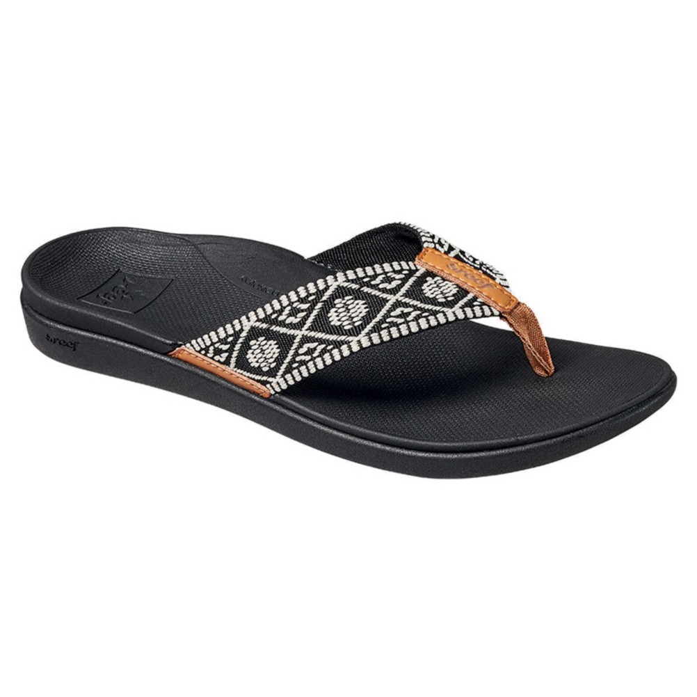 reef ortho flip flops womens