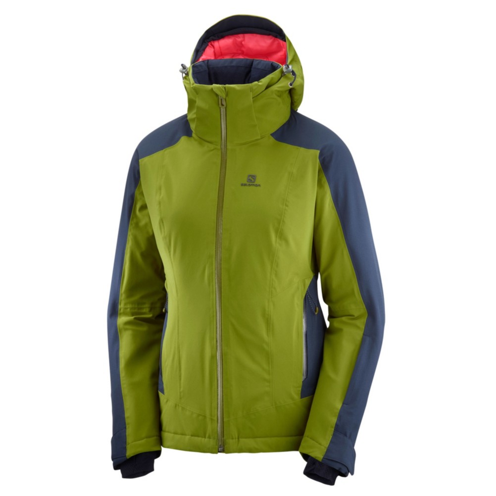 salomon green ski jacket
