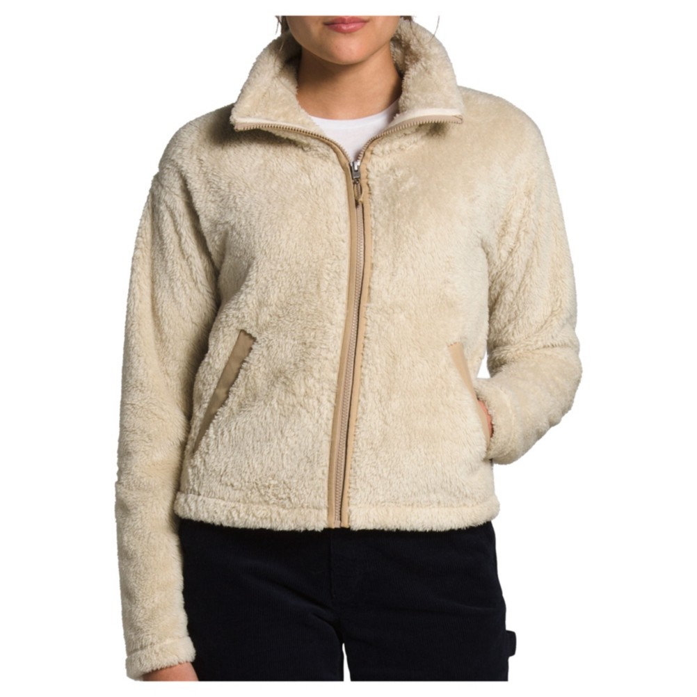 the north face furry fleece full zip jacket