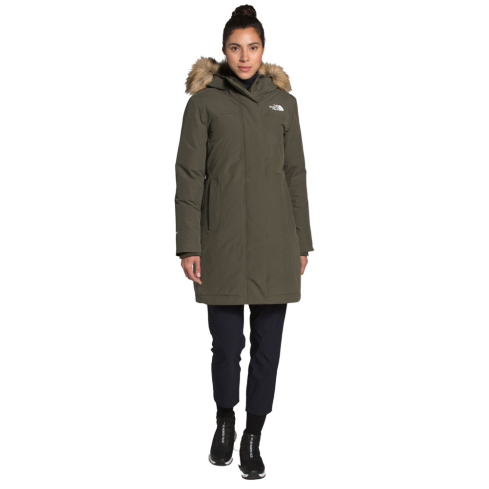 north face arctic parka new taupe green