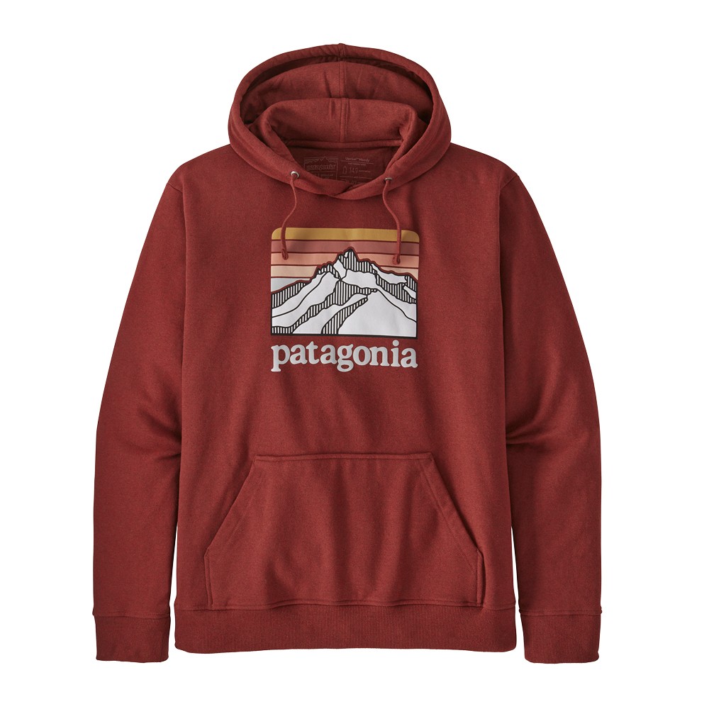 patagonia men's line logo ridge uprisal hoodie