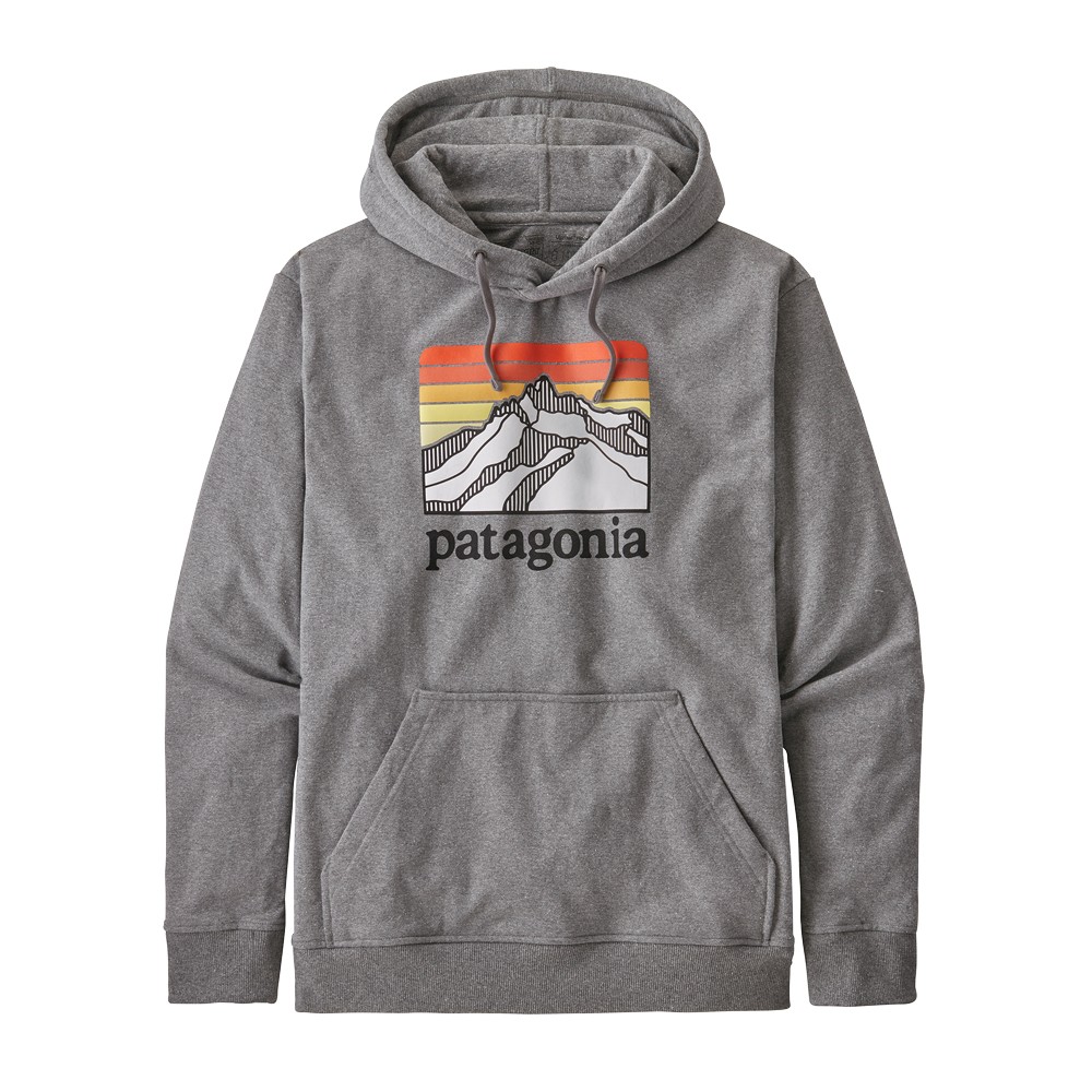 patagonia men's line logo ridge uprisal hoodie