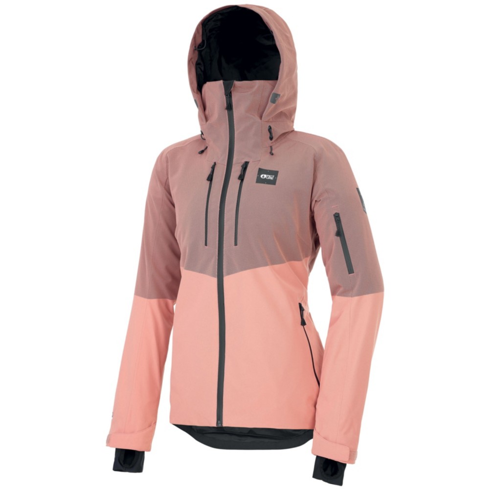 neon pink ski jacket