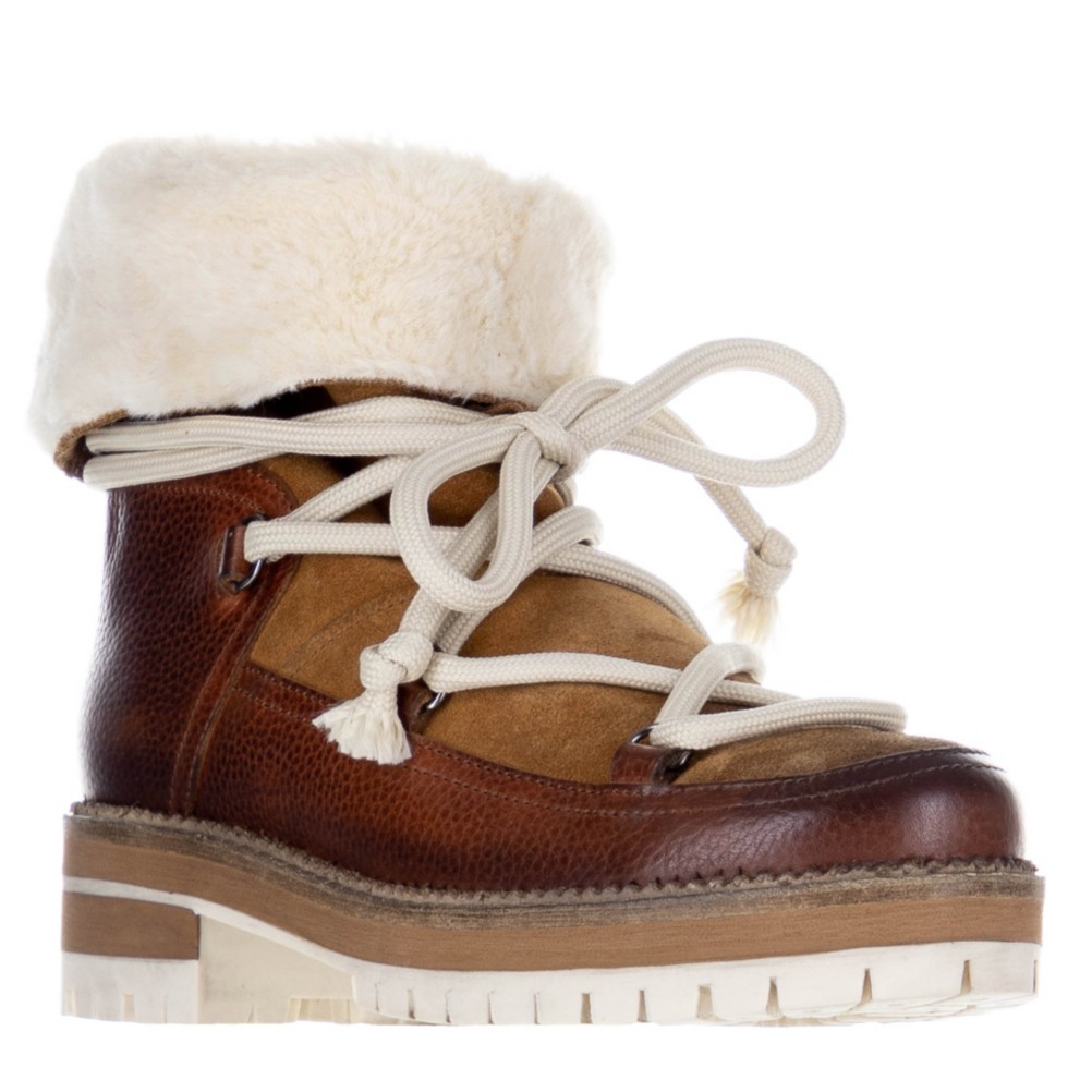 women's boots cognac leather